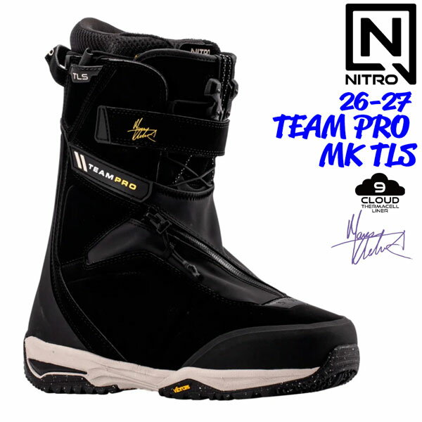樂天商城 - 予約 26-27 NITRO TEAM PRO MK TLS スノーボードブーツ ナイトロ チームプロ マーカスクリーブランド シグネチャー メンズ ミドルフレックス TLS クイックレース パーク フリースタイル 26-27-BT-NTR 25 25.5 26 26.5 27 27.5 28 28.5 29