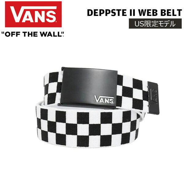 VANS US限定モデル DEPPSTER2 WEB BELT BL ACK/WHITE VANSのUS限定モデル「DEPPSTER2 WEB BELT」 は、 シンプルなデザインと優れた実用性を兼ね備 えた定番ウェブベルトです。 ブラックをベースにホワイトのVANSロゴをあ しらい、スケートスタイルからストリートフ ァッションまで幅広いコーディネートにマッ チ。 丈夫なポリエステル製ウェビングを採用し、 軽量で扱いやすく、普段使いはもちろん、ア ウトドアや旅行にもおすすめです。 バックルで簡単にサイズ調整ができるため、 男女問わず快適に着用可能。 US限定モデルならではの特別感も魅力のアイ テムです。 ※メーカーの画像を使用しておりますが 色の見え方が実物と若干異なる場合が 御座います。予めご了承下さい。 【正規取り扱い店】 ●BRAND：VANS(バンズ) ●品番：VN0A31J1Y28 ●品名：US限定モデル DEPPSTE 2 WEB BELT ●カラー：BLACK/WHITE ●サイズ：フリーサイズ(約116cm×3.7cm) ●生産国：ベトナム VANS バンズ ヴァンズ ベルト ガチャベルト ウェブベルト WEBBELT DEPPSTERII DEPPSTER ブラック ホワイト US限定 メンズ レディース ストリート スケート