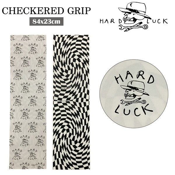 MOVEのハードラック デッキテープ HARDLUCK GRIPTAPE WARPED CHECKERED GRIP BLACK/CLEAR 84x23cm｜アングル2