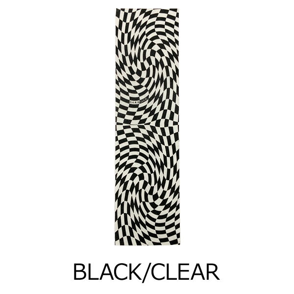 MOVEのハードラック デッキテープ HARDLUCK GRIPTAPE WARPED CHECKERED GRIP BLACK/CLEAR 84x23cm｜アングル3