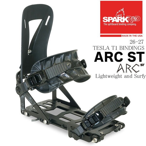 予約 26-27モデル SPARK R&D スパークアールアンドディー ARC ST BINDINGS アーク ST バインディング スプリットボード バックカントリー ツーリング 正規品 26-27-BD-SPK ブラック XS S M L