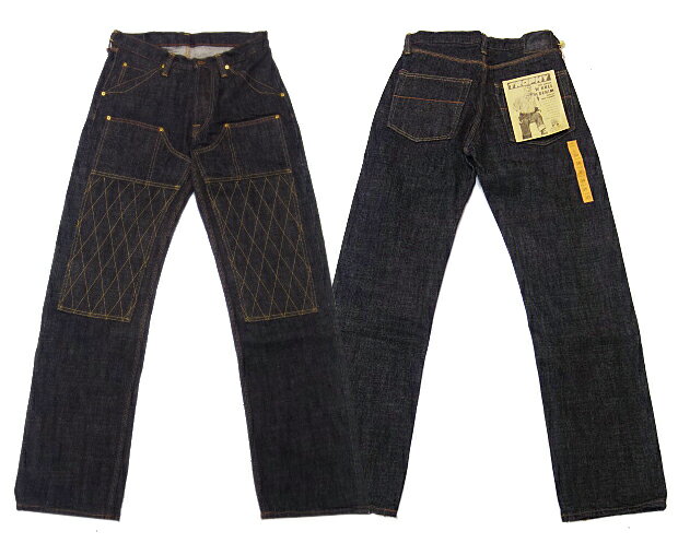 トロフィークロージング TROPHY CLOTHING ジーンズ 1606BK W KNEE STANDARD BLACK DIRT DENIM【あす楽対応】