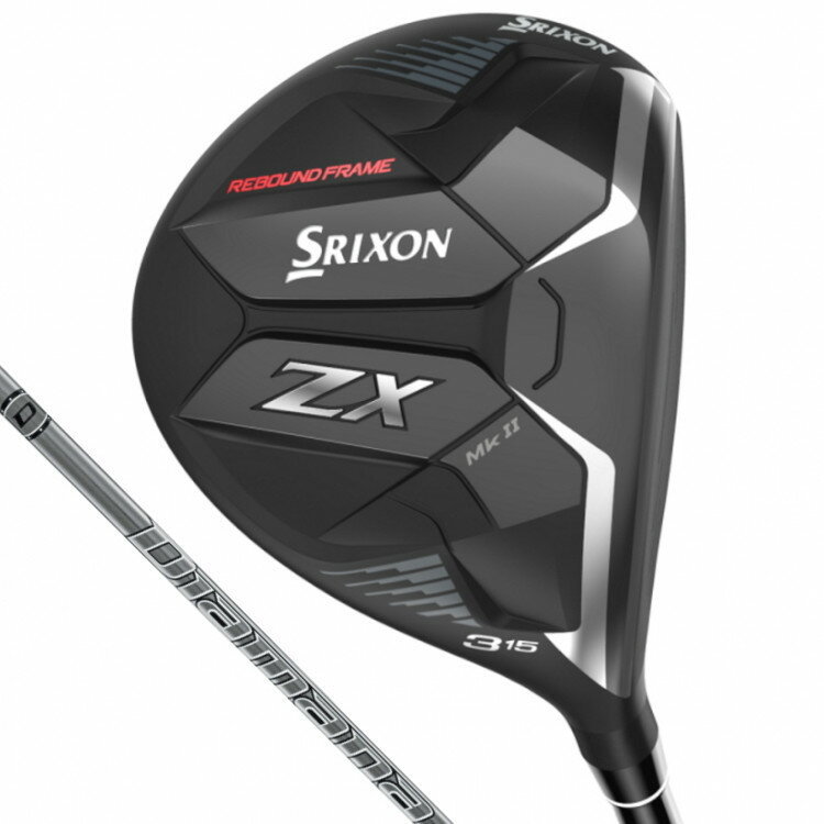 DUNLOP SRIXON ZX Mk II FAIRWAYWOOD ダンロップ スリクソン ZX Mk 2 フェアウェイウッド　番手：＃3（15°）　Diamana ZX-II 50オリジナルカーボンシャフト　フレックス：SR