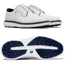 【サイズ：27cm】FootJoy TRADITIONS フットジョイ メンズ トラディションズ スパイクレス ゴルフシューズ 57948J ホワイト 2024年モデル