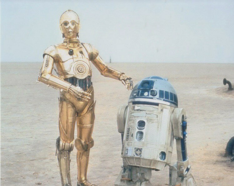 X^[EH[Y C-3POR2-D2 Star Wars C-3PO R2-D2 f ʐ^ Ai 8x10C`TCY 20.3x25.4cm.
