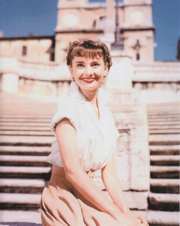 ローマの休日 オードリーヘップバーン Audrey Hepburn 映画 写真 輸入品 8x10インチサイズ 約20.3x25.4cm.