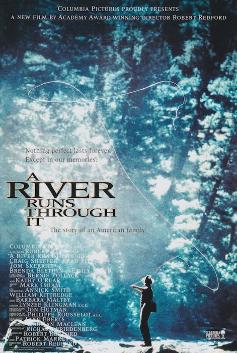 ほぼA4サイズ ミニポスター写真 米国版 リバーランズスルーイット A River Runs Through It ブラッドピット 約30.4x20.2cm