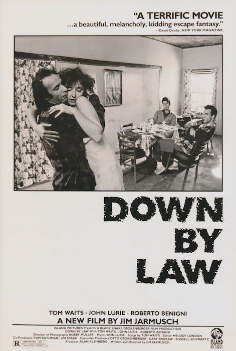 ほぼA4サイズ ミニポスター写真 米国版 ダウンバイロー Down by Law ジムジャームッシュ監督 約30.4x20.2cm.