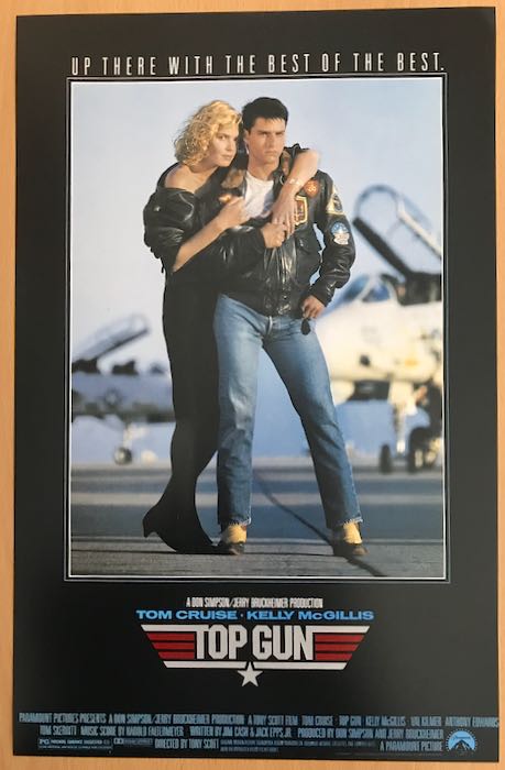 輸入 小型ポスター写真 米国版 トップガン トムクルーズ Top Gun 約43.5x28cm