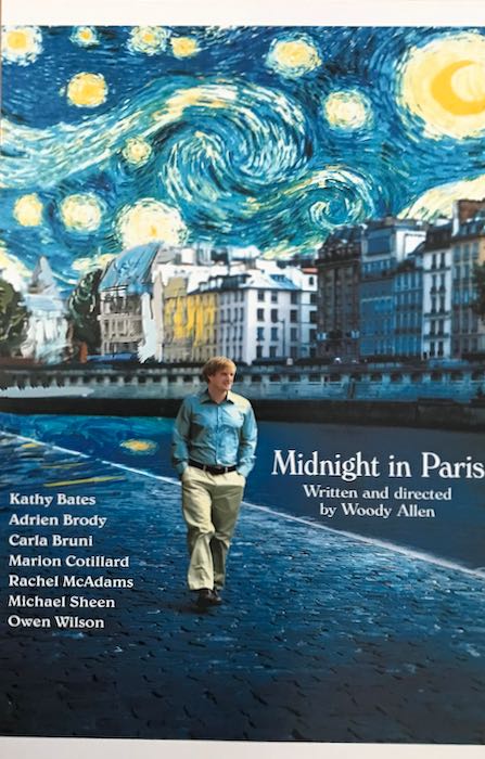 輸入 小型ポスター写真 米国版 ミッドナイトインパリ 上下1.5cmが白地です。Midnight in Paris 約43.5x28cm