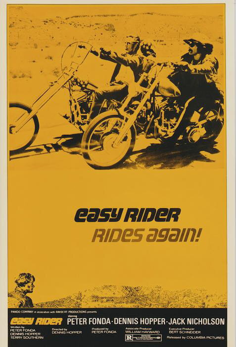 輸入 小型ポスター写真 米国版 イージーライダー Easy Rider ピーターフォーク デニスホッパー 約43.5x28cm