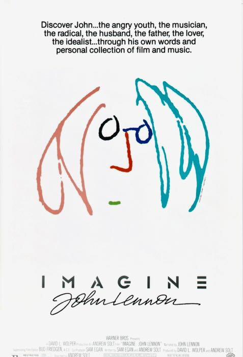 輸入 小型ポスター写真 米国版 イマジン ジョンレノン IMAGINE 約43.5x28cm