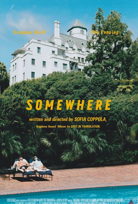 ほぼA4サイズ ミニポスター写真 米国版「SOMEWHERE」ソフィアコッポラ監督 エルファニング 約20.3x30.5cm.