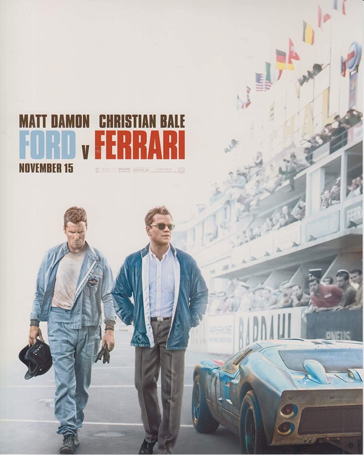 フォードvsフェラーリ マットデイモン クリスチャンベール Ford v Ferrari 映画 写真 輸入品 8x10インチサイズ 約20.3x25.4cm