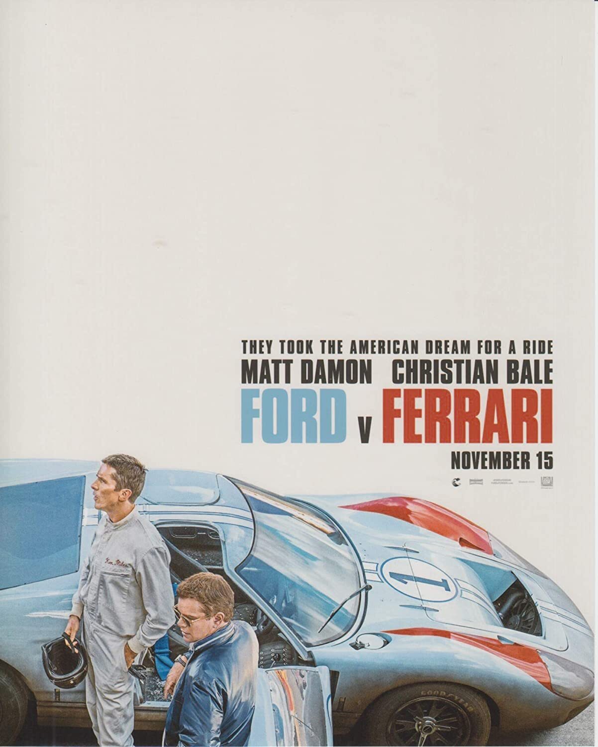 フォードvsフェラーリ マットデイモン クリスチャンベール Ford v Ferrari 映画 写真 輸入品 8x10インチサイズ 約20.3x25.4cm