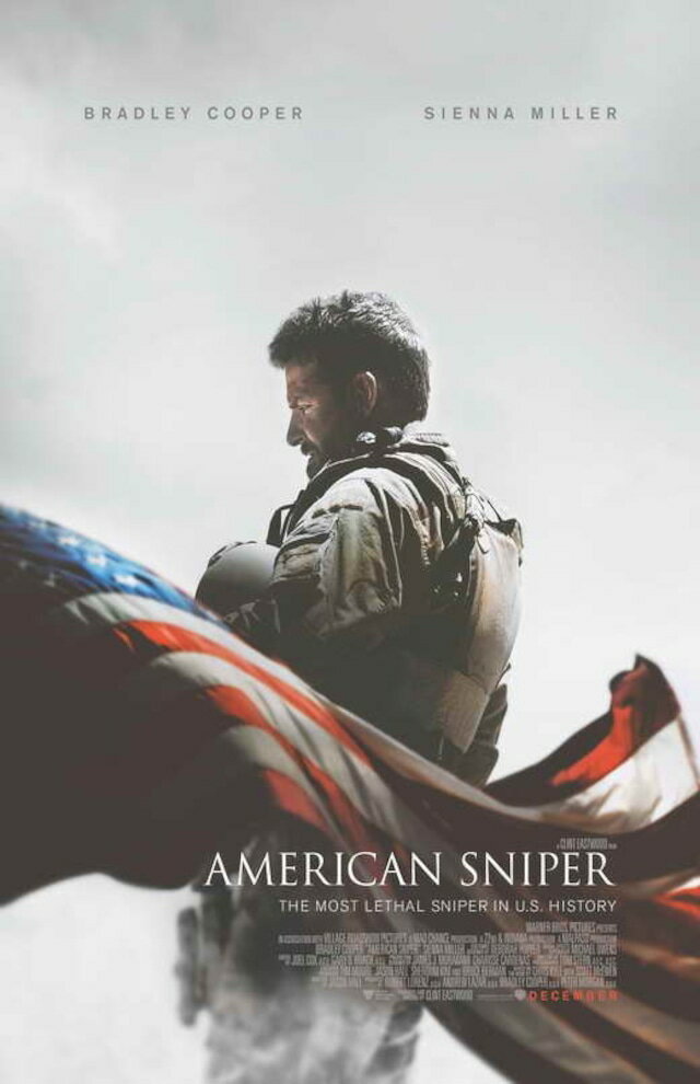 輸入 小ポスター 米国版 アメリカンスナイパー American Sniper ブラッドリークーパ 約43x28cm