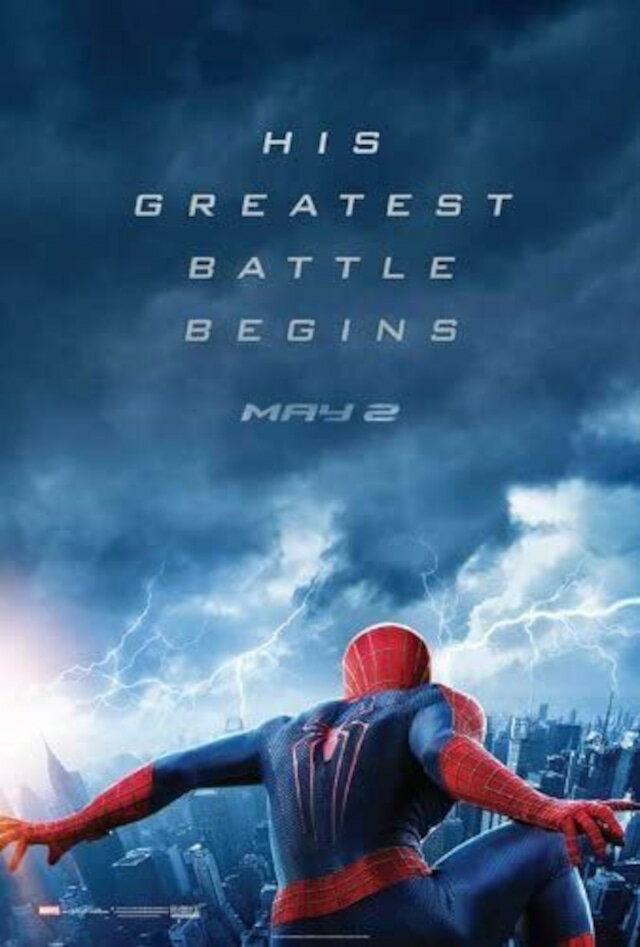 輸入 小ポスター 米国版 アメイジングスパイダーマン2 アンドリューガーフィールド The Amazing Spider-Man 2 約43x28cm.