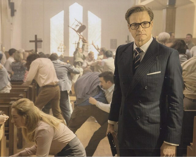 写真 (ポスター並みサイズ) キングスマン コリンファース Kingsman The Secret Service Colin Firth サイズ: 50.4 x 40.8 cm