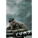 輸入 小ポスター 米国版 フューリー ブラッドピット 約43x28cm