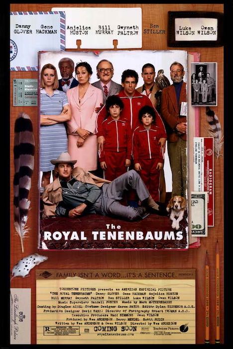 輸入 小ポスター 米国版 ザロイヤルテネンバウムズ The Royal Tenenbaums ウェスアンダーソン監督作品 約43x28cm.