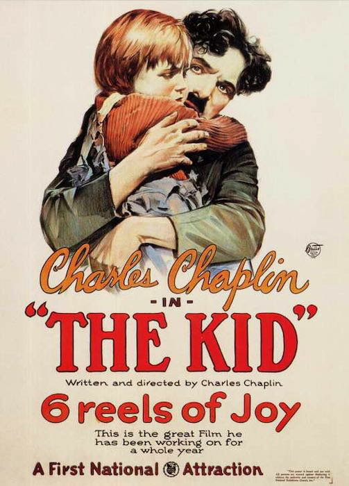 輸入 小ポスター 米国版 キッド The Kid チャーリーチャップリン 約43x28cm.