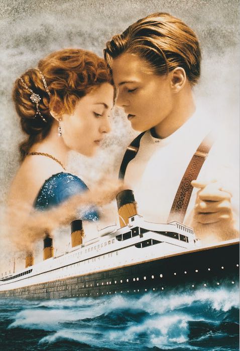 (ほぼA4サイズ) タイタニック ディカプリオ ウィンスレット Titanic 映画 写真 輸入品 8x12インチサイズ 約20.3x30.5cm.