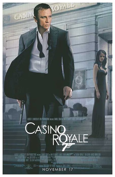 輸入 小ポスター 米国版 007 カジノロワイヤル ダニエルクレイグ エヴァグリーン Daniel Craig 約43x28cm.