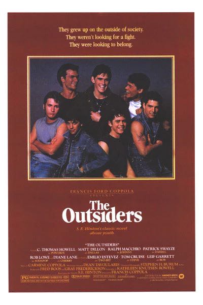 輸入 小ポスター 米国版 アウトサイダー The Outsiders トムクルーズ マットディロン 約43x28cm.