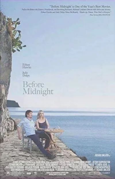 輸入 小ポスター 米国版「ビフォアミッドナイト」　イーサンホーク　ジュリーデルピー　Before Midnight　約43x28cm