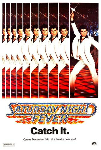 輸入 小型ポスター写真 米国版 ジョントラボルタ サタデーナイトフィーバー Saturday Night Fever John Travolta 約43.5x28cm.のサムネイル