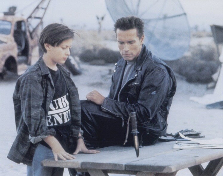 ^[~l[^[2 VcFlbK[ Terminator 2 Arnold Schwarzenegger Edward Furlong f ʐ^ Ai 8x10C`TCY 20.3x25.4cm