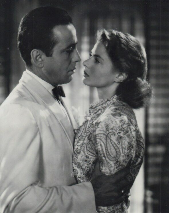 ^ʐ^(35.5x28cm) JTuJ nt[{K[g CObho[O} Casablanca Ingrid Bergman Humphrey Bogart Ai ʐ^.