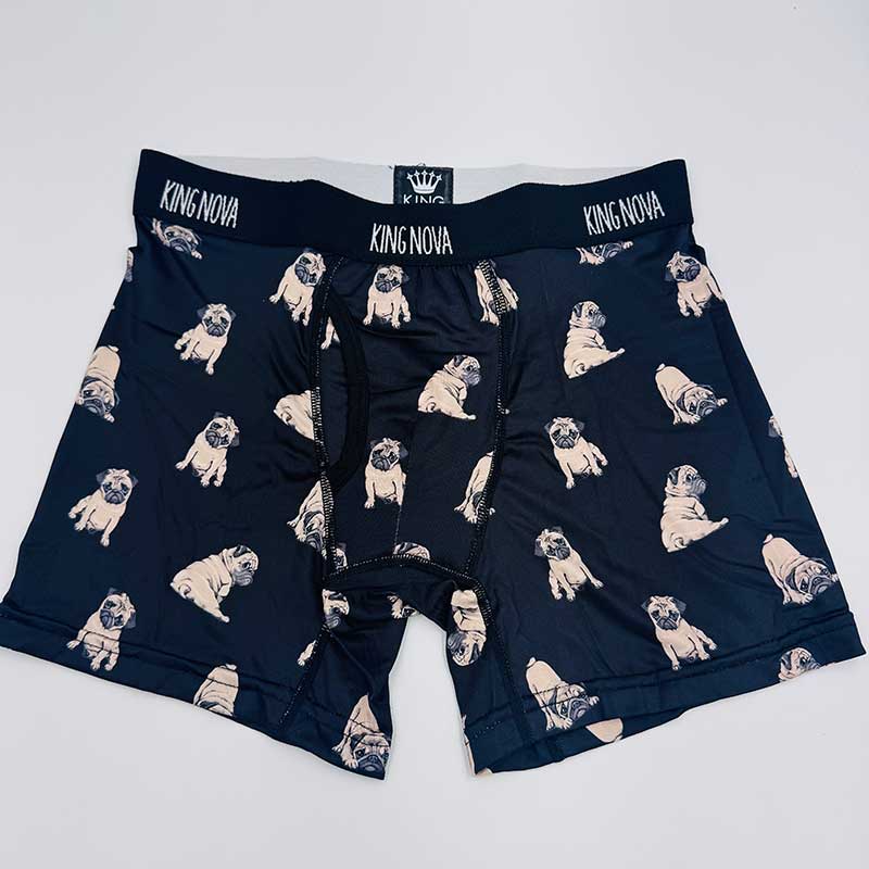 キングノバ　メンズボクサー　パンツ　メンズパンツ　パグ　ボクサーパンツ可愛い　いい履き心地　ギフト用 ...