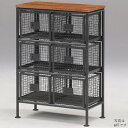 メッシュスチールチェスト【縦型6杯引出/ienowa】【送料無料】2×3杯 アイアン 収納 カッコイイ シンプル 家具 インテリア インダストリアル 男前インテ...