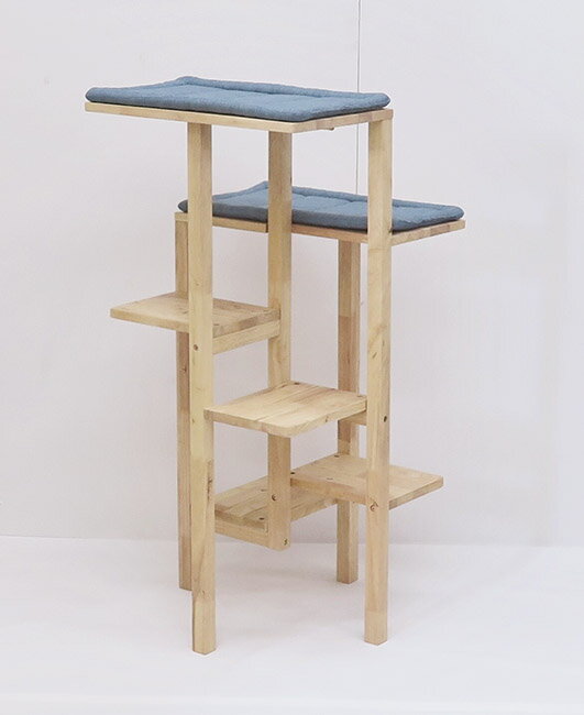 天然木を使った キャットタワー予約商品 猫 ネコ CAT ペット用品 くつろぎ 遊び ラバーウッド ホルムアルデヒド軽減対策済 シンプル デザイン 飾り棚 収納...