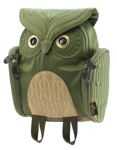 【送料無料】【smtb-ms】【MORN CREATIONS】OWL Classic Bag Pack（Green）ミミズククラッシックバックパック（S）