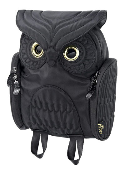 【送料無料】【smtb-ms】【MORN CREATIONS】OWL Classic Bag Pack（Black）ミミズククラッシックバックパック（S）