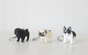 フィギュアキーホルダー【フレンチブル/パグ】かわいい 立体 生活 雑貨 ストラップ キーリング ステーショナリー 文具 フレブル 犬 ギフト プチプラ お手頃 ...