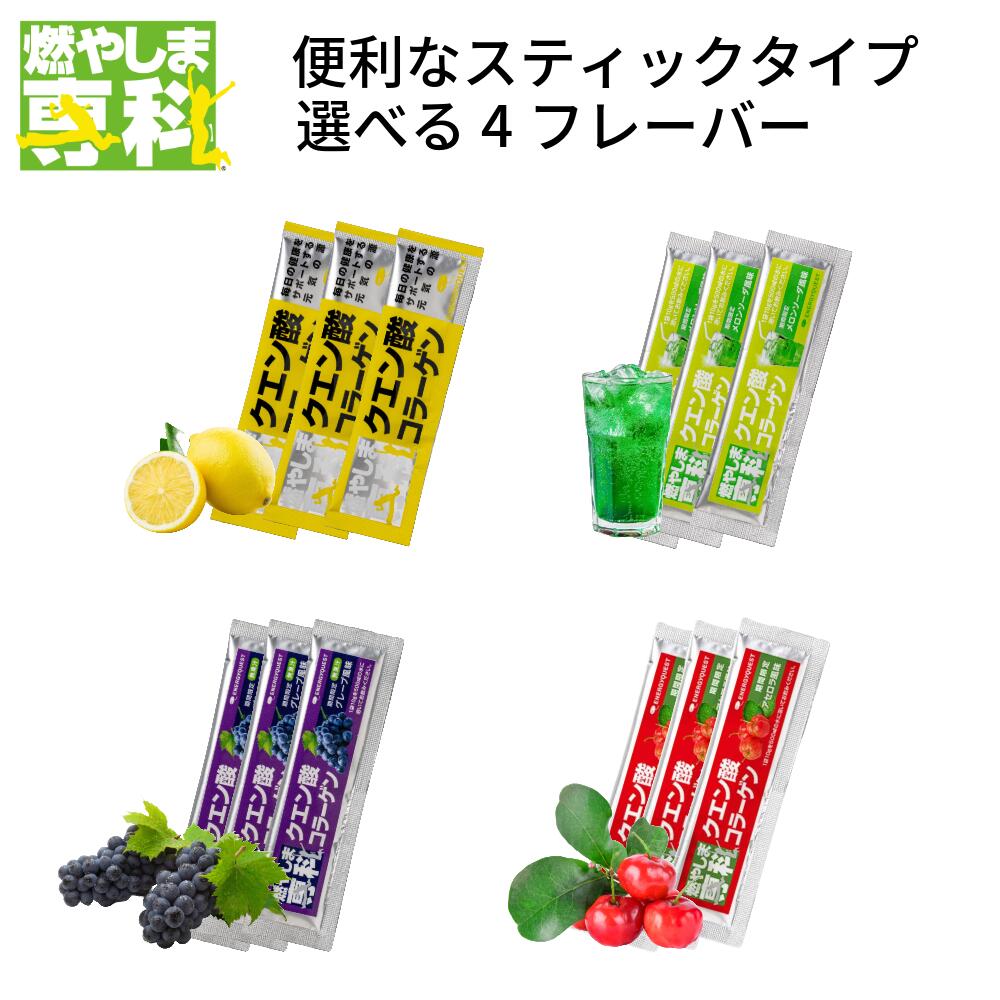 スポーツドリンク 燃やしま専科 スティック 携帯用 7本入り 25本入り クエン酸 サプリメント 国産 粉末..