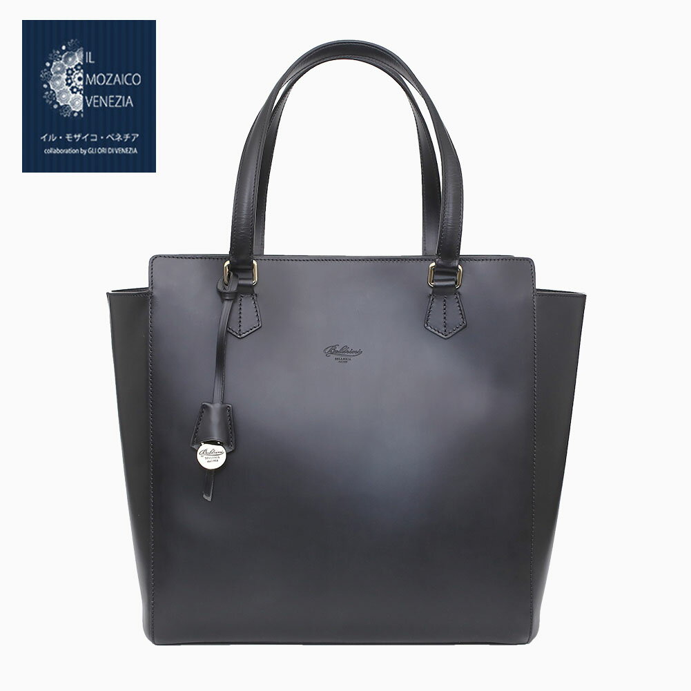 イタリア製/ITALY ボルドリーニ・セレリア/BOLDRINI SELLERIA 鞄/かばん/カバン/バッグ/BAG/トートバッグ レザー/カーフレザー/牛革 オシャレ/お洒落 NERO/BLACK/ブラック/黒 大きい/大きめ/大容量 男女兼用 高級 7322-IT25