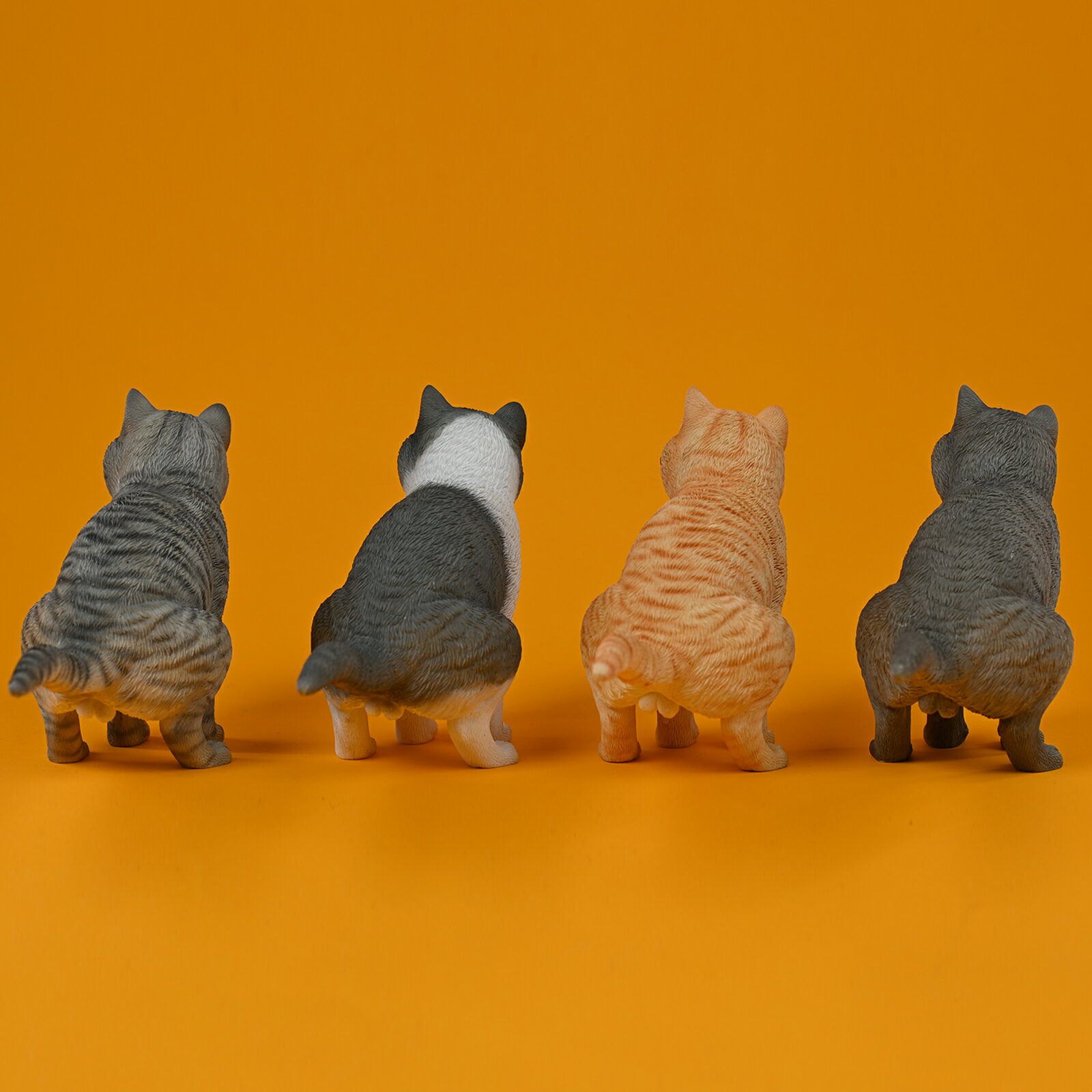 JXK Studio 猫フィギュア トイレをする猫 猫好き ペット 動物好き 超リアル 精緻な...