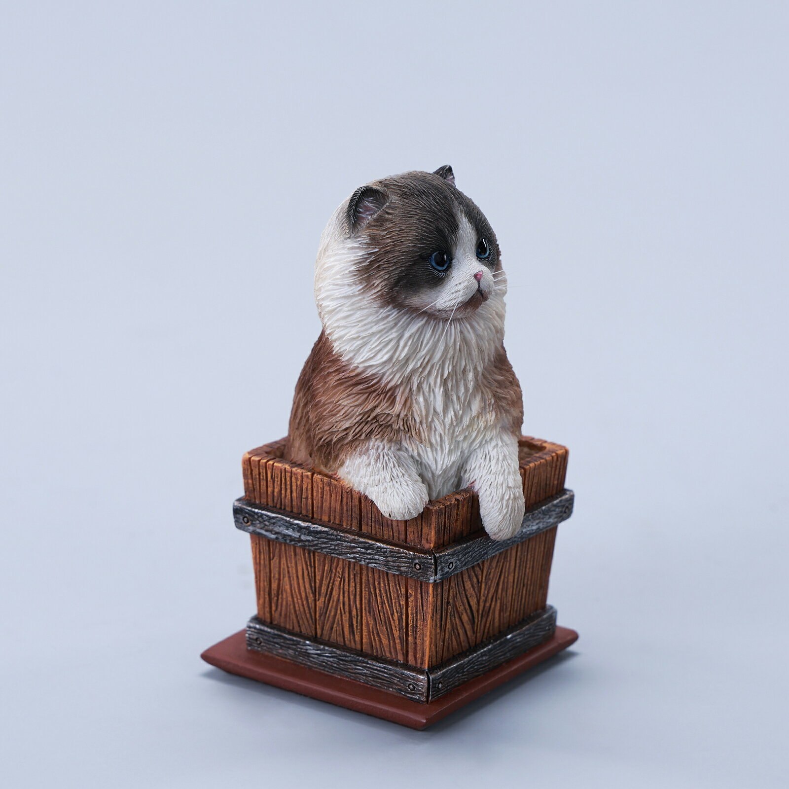 猫好き ペット 動物好き 超リアル 精緻な手造り 萌えグッズ アクセサリ プラモデル 模型 彫刻インテリア ギフト プレゼント オブジェJXK直営店　JXK最新作　1/6 こばこにゃん