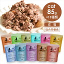キャッツファインフード アソートセット 85g×11個セット 猫 ウェットフード 成猫 総合栄養食 数量限定 フルーツ 野菜 オイル お肉 お魚 グルメな猫へ