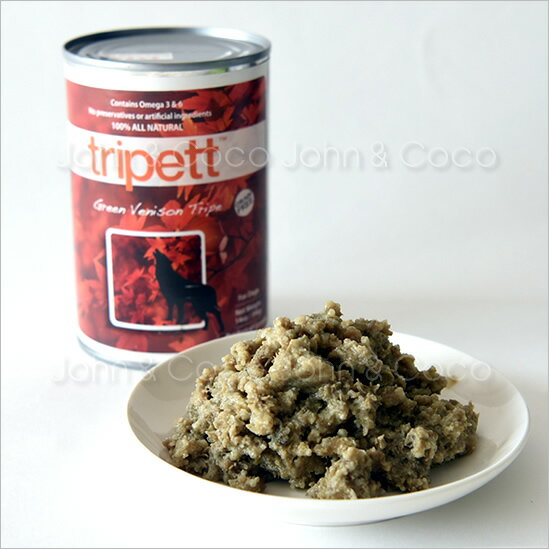 ペットカインド トライペット グリーンベニソントライプ缶　396g ドッグフード