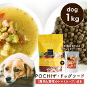 POCHI（ポチ） 数量限定 ザ・ドッグフード エイジングケア 3種のポルトリー 1kg 「鶏肉と野菜のトマトスープ100g」付き ドライフード ウェットフード レトルト 犬