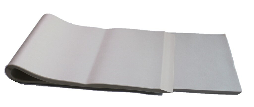 黄河 条幅用 半切 100枚5ッ折1包 丸石製紙