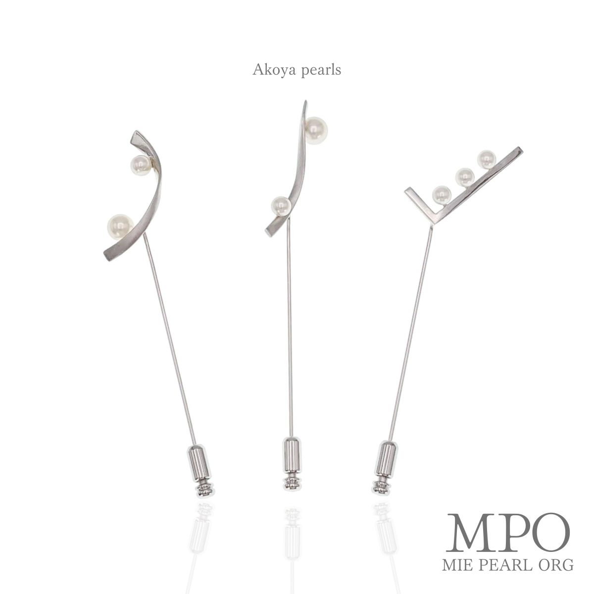 Other - 【全品ギフト包装】≪ ハットピンタイプ ≫ アコヤベビーパールブローチ 約3.5-5.5mm SV y-b-203 三重県真珠加工販売協同組合