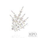 【全品ギフト包装】≪ 26珠使用 ≫ アコヤベビーパールブローチ 約3.5-4.0mm SV y-b-211 三重県真珠加工販売協同組合