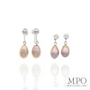【全品ギフト包装】≪ アプリコットピーチカラー ≫ 淡水パールイヤリング/ピアス 約6.5-7.5mm SV y-i-506 三重県真珠加工販売協同組合 〈即日発送 送料無料 冠婚葬祭 フォーマル プレゼント パール ネックレス 真珠 ブランド メンズ おすすめ〉