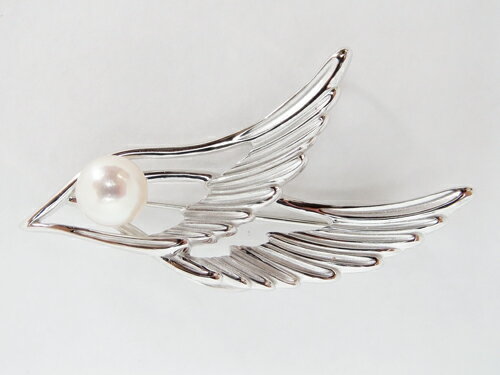 フェザーモチーフ ブローチ ギフト プレゼント